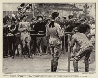 Before the Return of the Chinese Court to Peking, celebrating King Edward VII